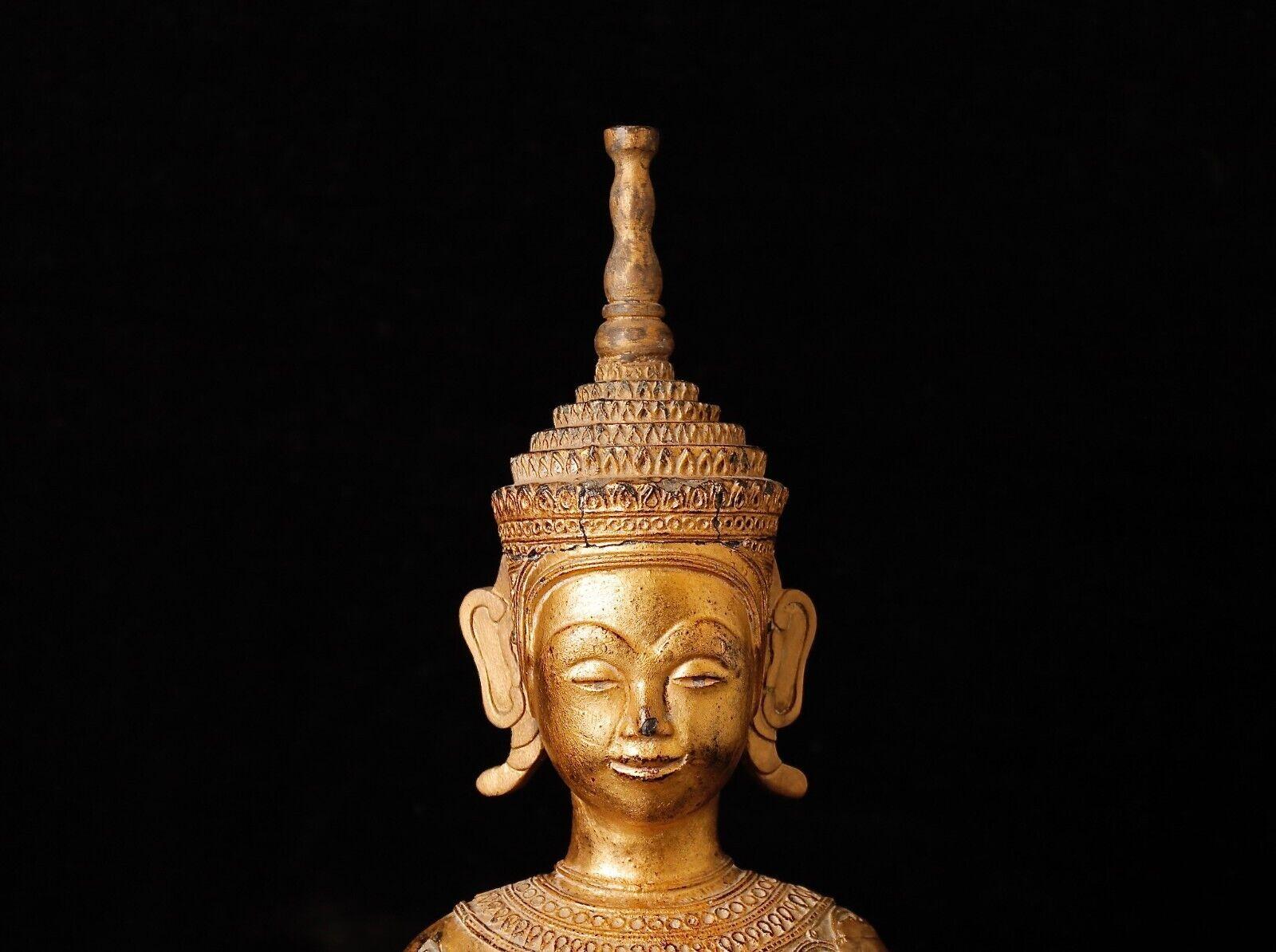 18th Century Cambodia Wood Buddha Statue 7