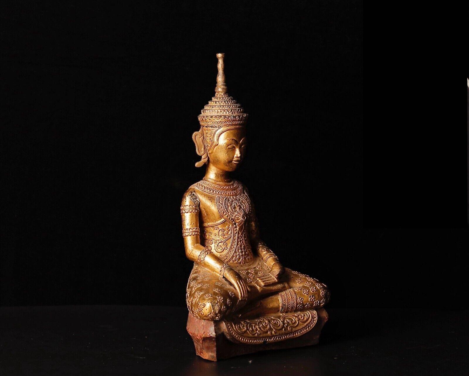 18th Century Cambodia Wood Buddha Statue 9