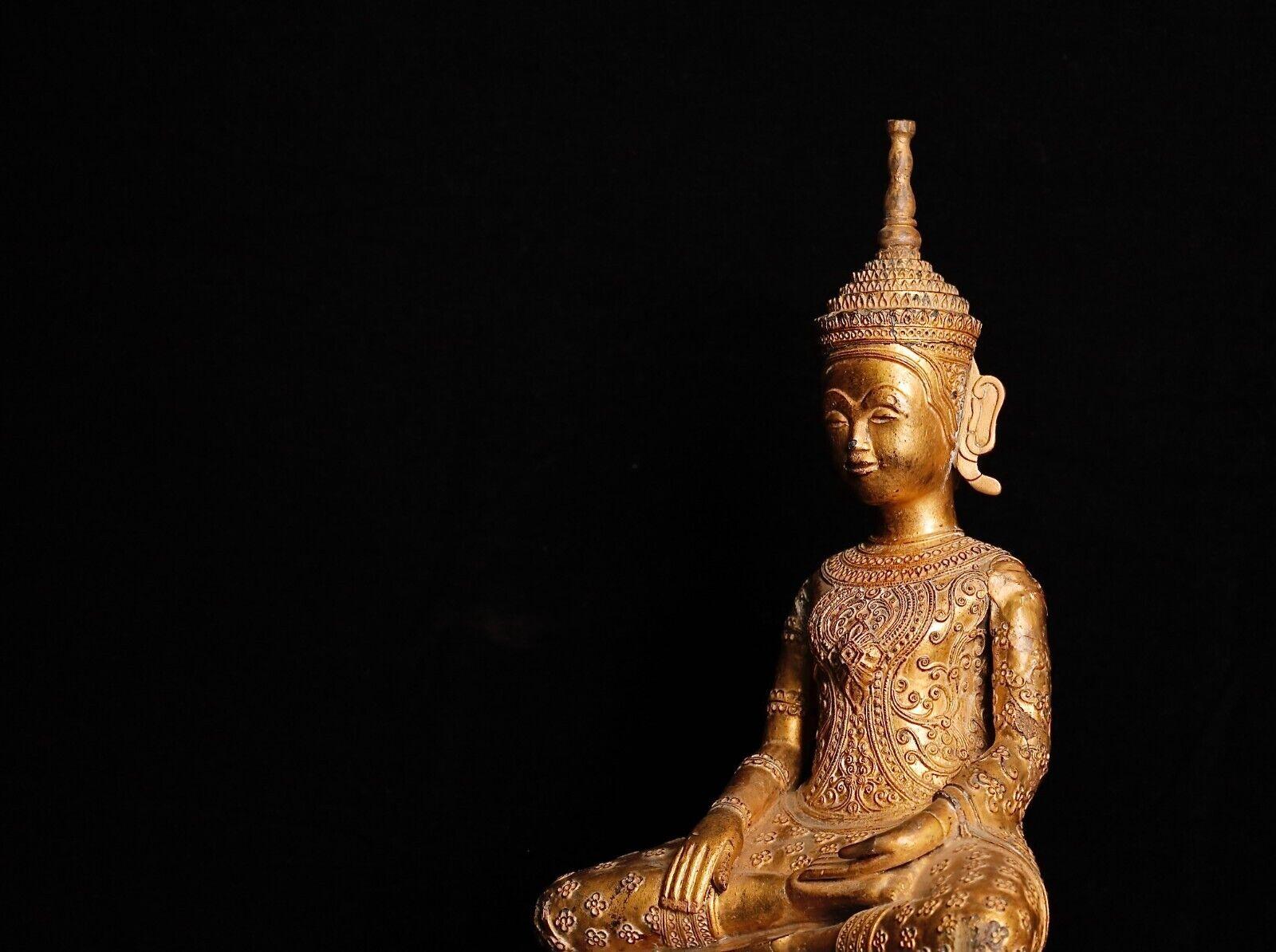 Cambodian 18th Century Cambodia Wood Buddha Statue