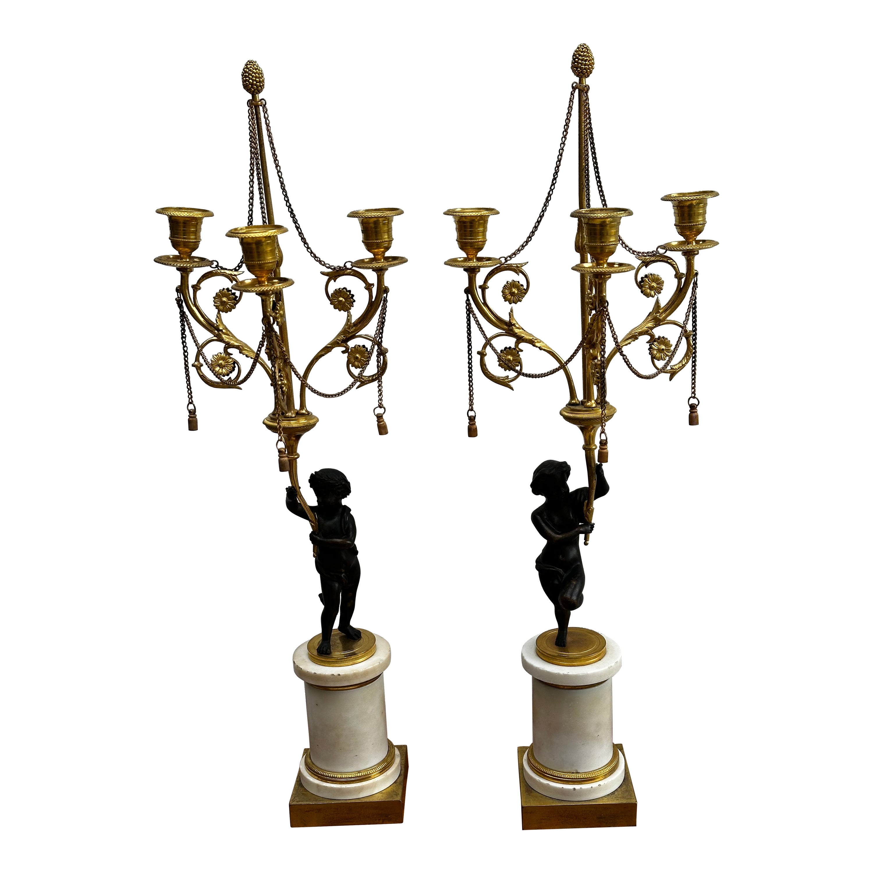Candelabri del XVIII secolo, coppia
