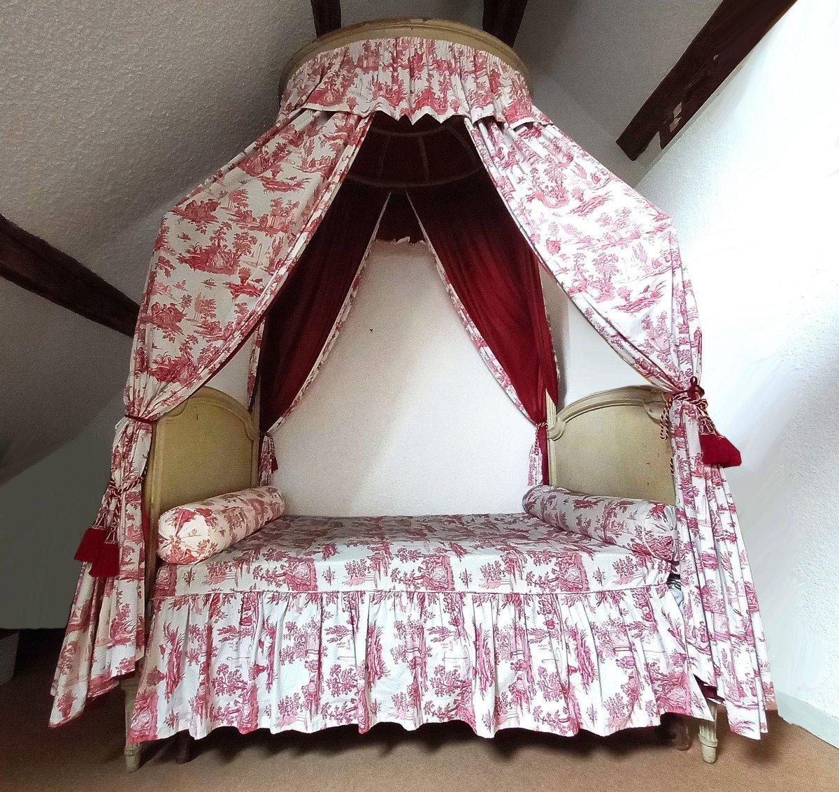 18th Century Canopy Bed Louis XVI For Sale 7