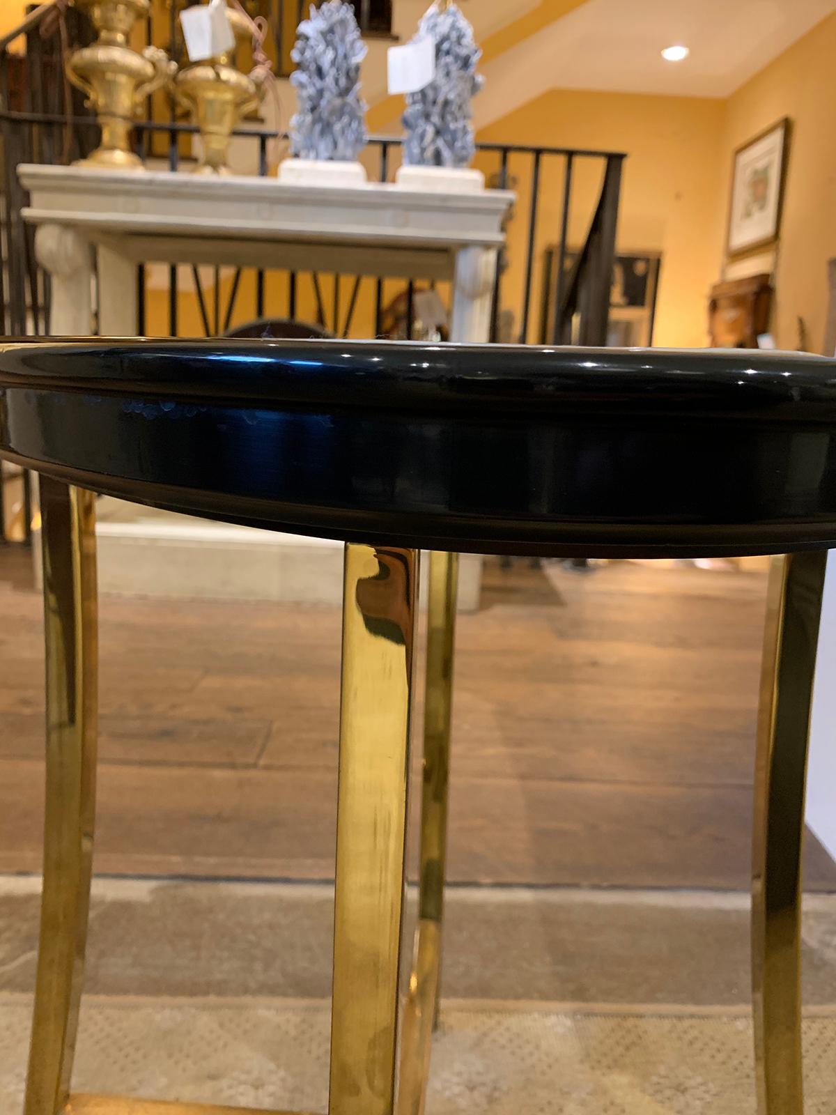 18th Century Canton Blue & White Porcelain Strainer as Custom Oval Side Table For Sale 7