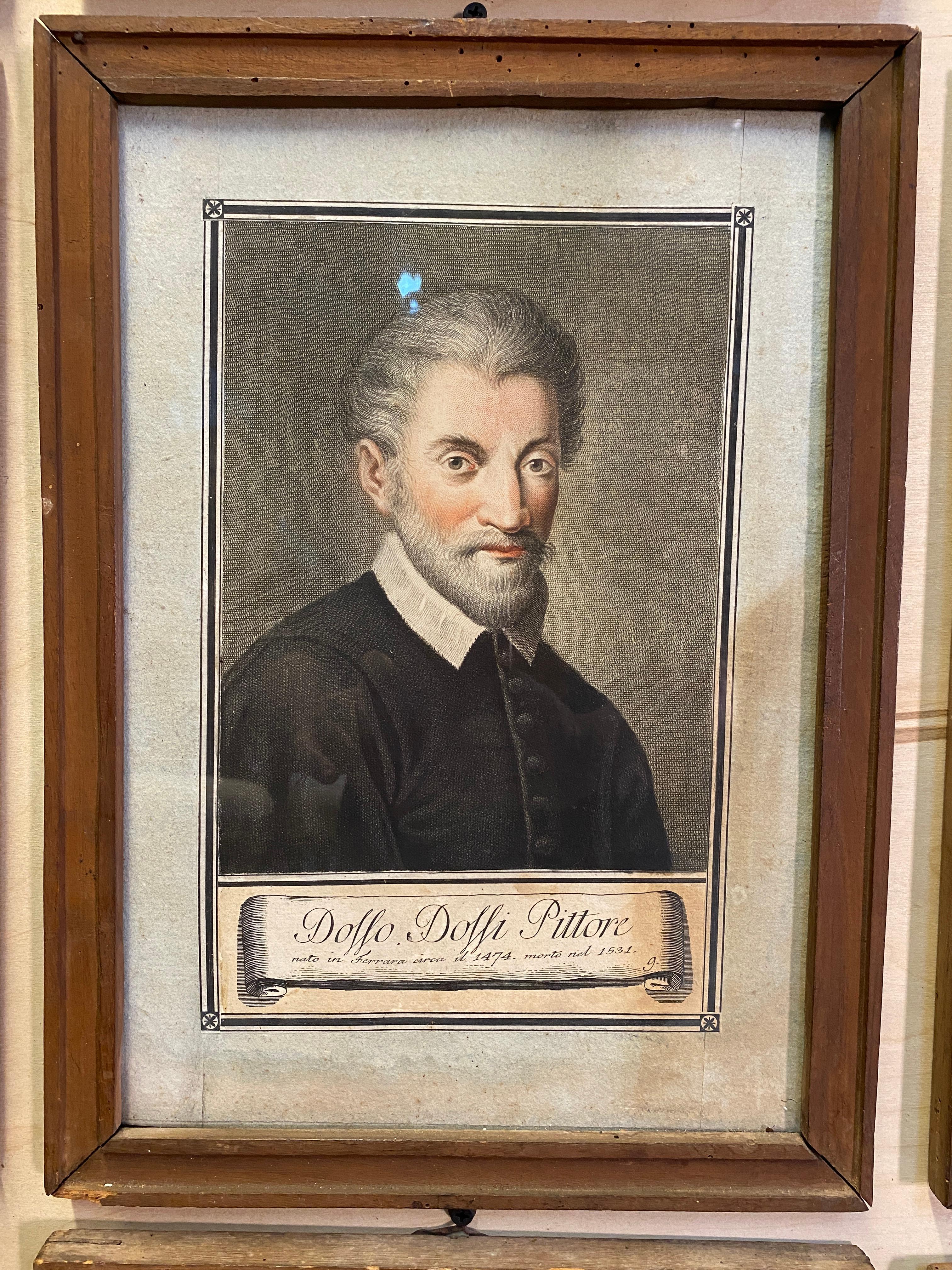 18th Century Carlo Lasinio Hand Coloured Portrait Engravings - Set of 18 For Sale 3