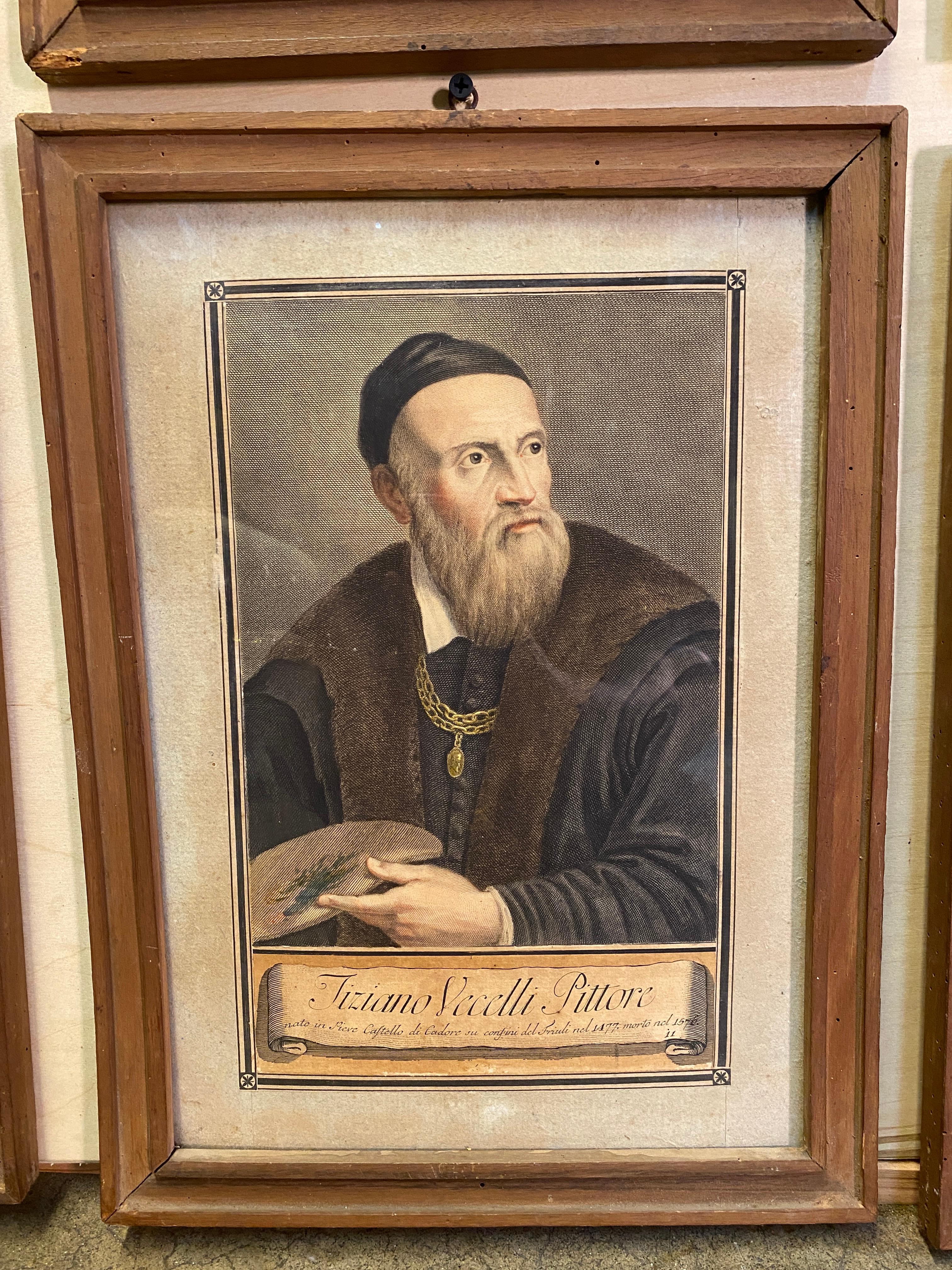 18th Century Carlo Lasinio Hand Coloured Portrait Engravings - Set of 18 For Sale 8