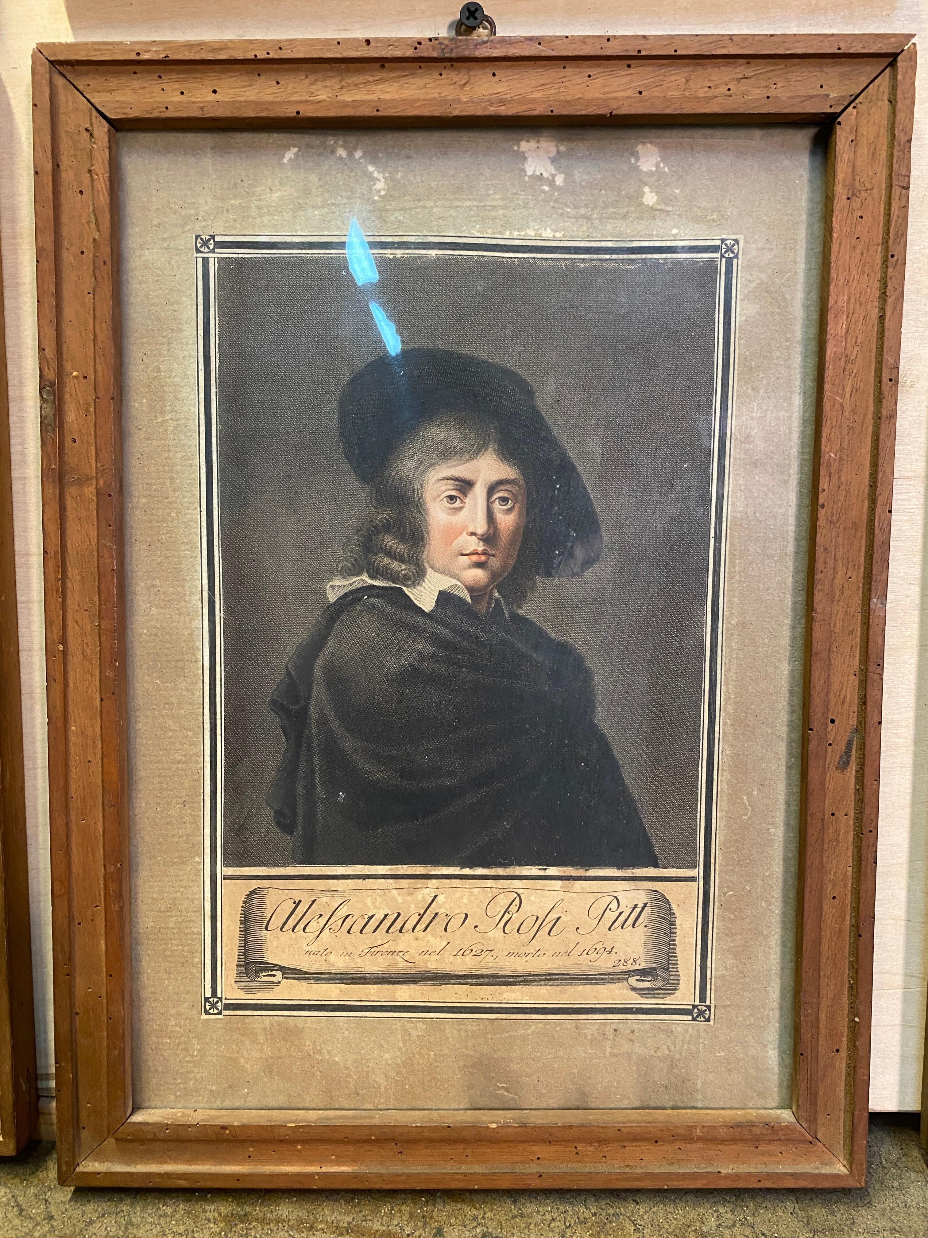 18th Century Carlo Lasinio Hand Coloured Portrait Engravings - Set of 18 For Sale 9