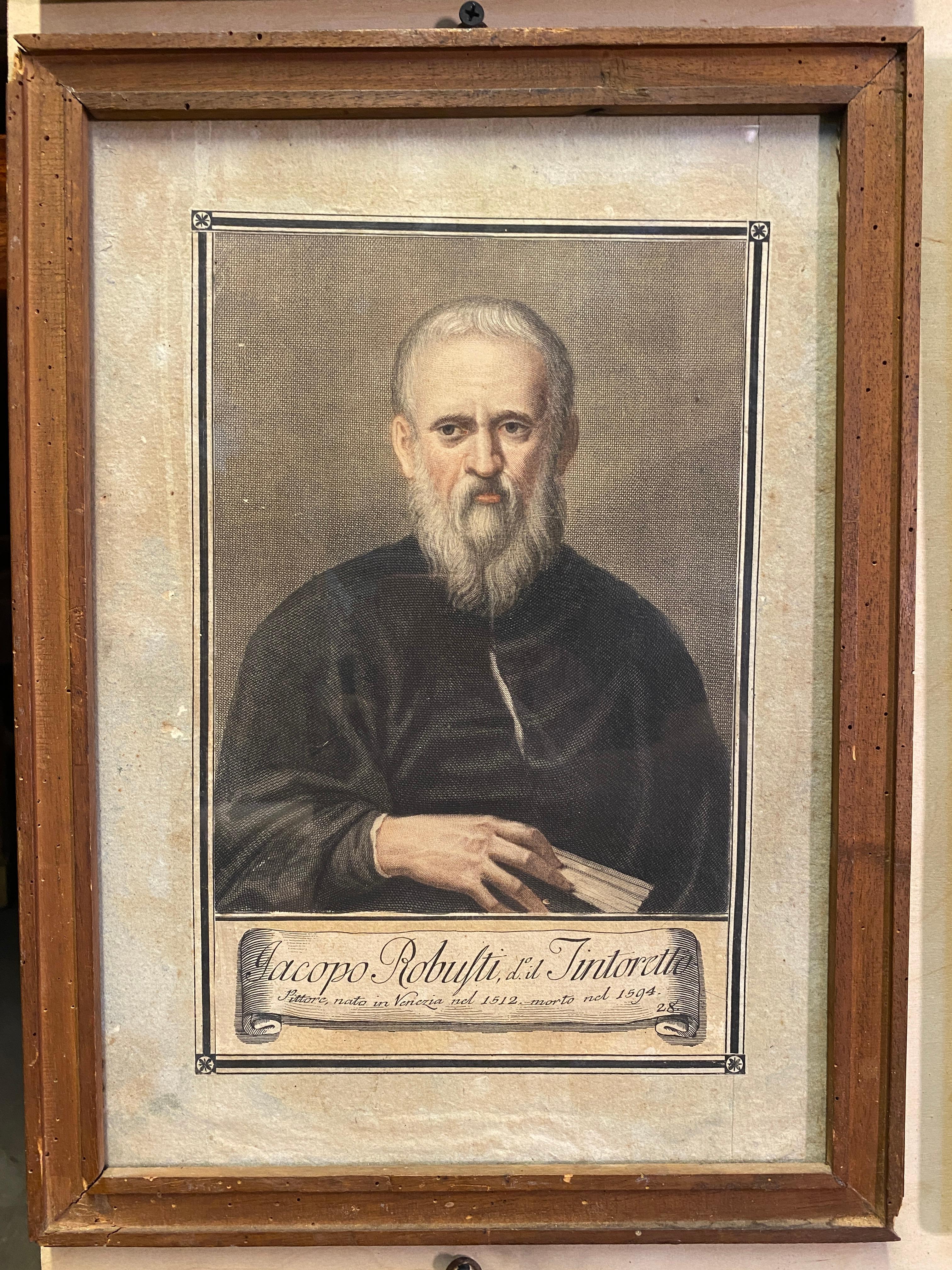 18th Century Carlo Lasinio Hand Coloured Portrait Engravings - Set of 18 For Sale 2
