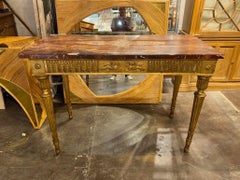 18th Century Carved and Giltwood Console from Naples, Italy