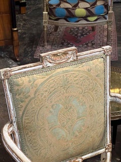 18th Century Carved and Painted Neo-Classical Chair