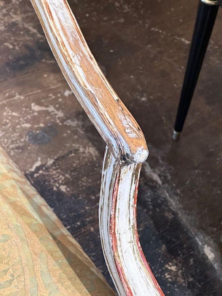 18th Century Carved and Painted Neo-Classical Chair In Good Condition For Sale In Dallas, TX
