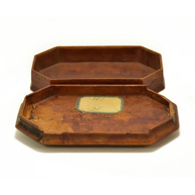 18th Century and Earlier 18th Century Carved Boxwood Box For Sale