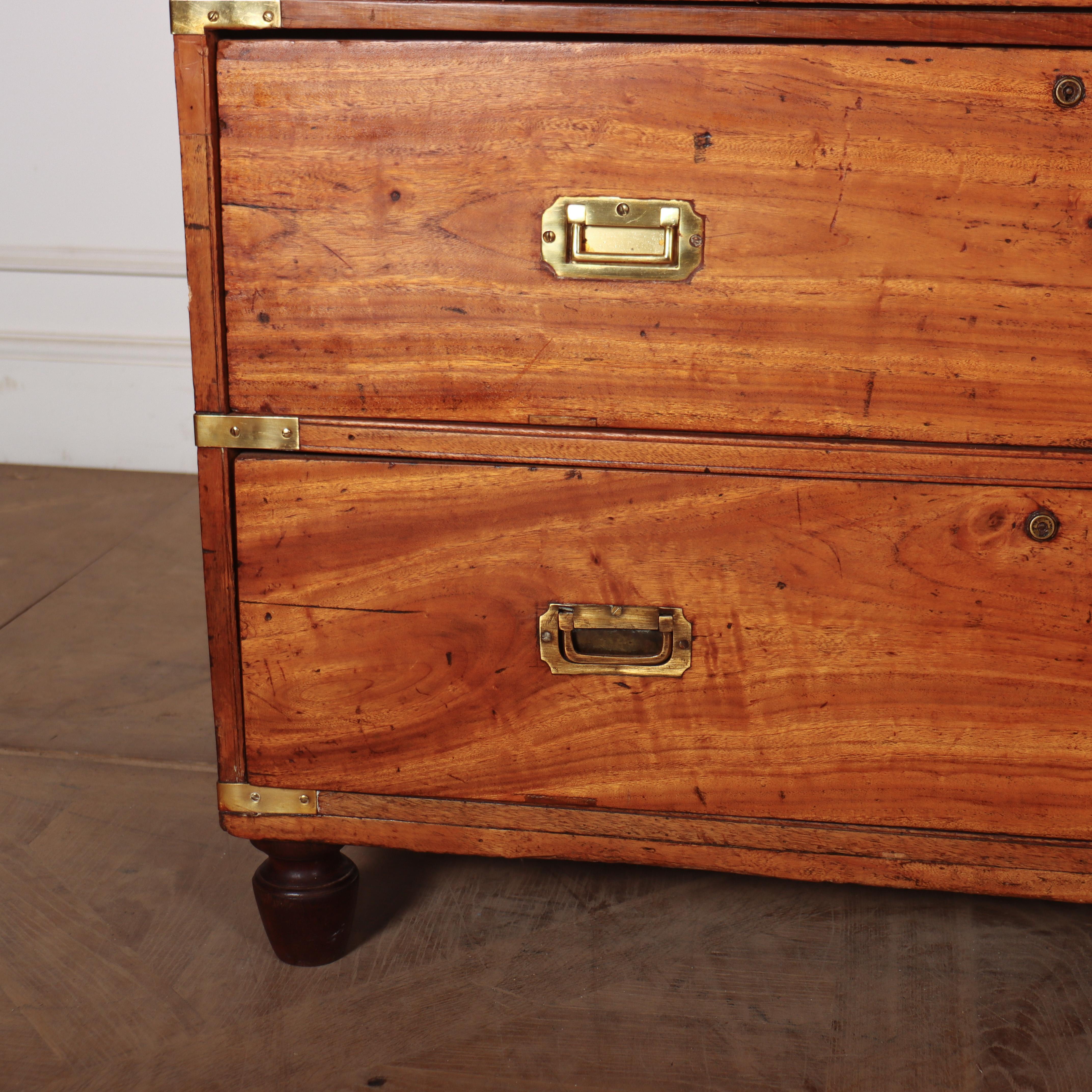 19th Century English Military Campaign Chest For Sale