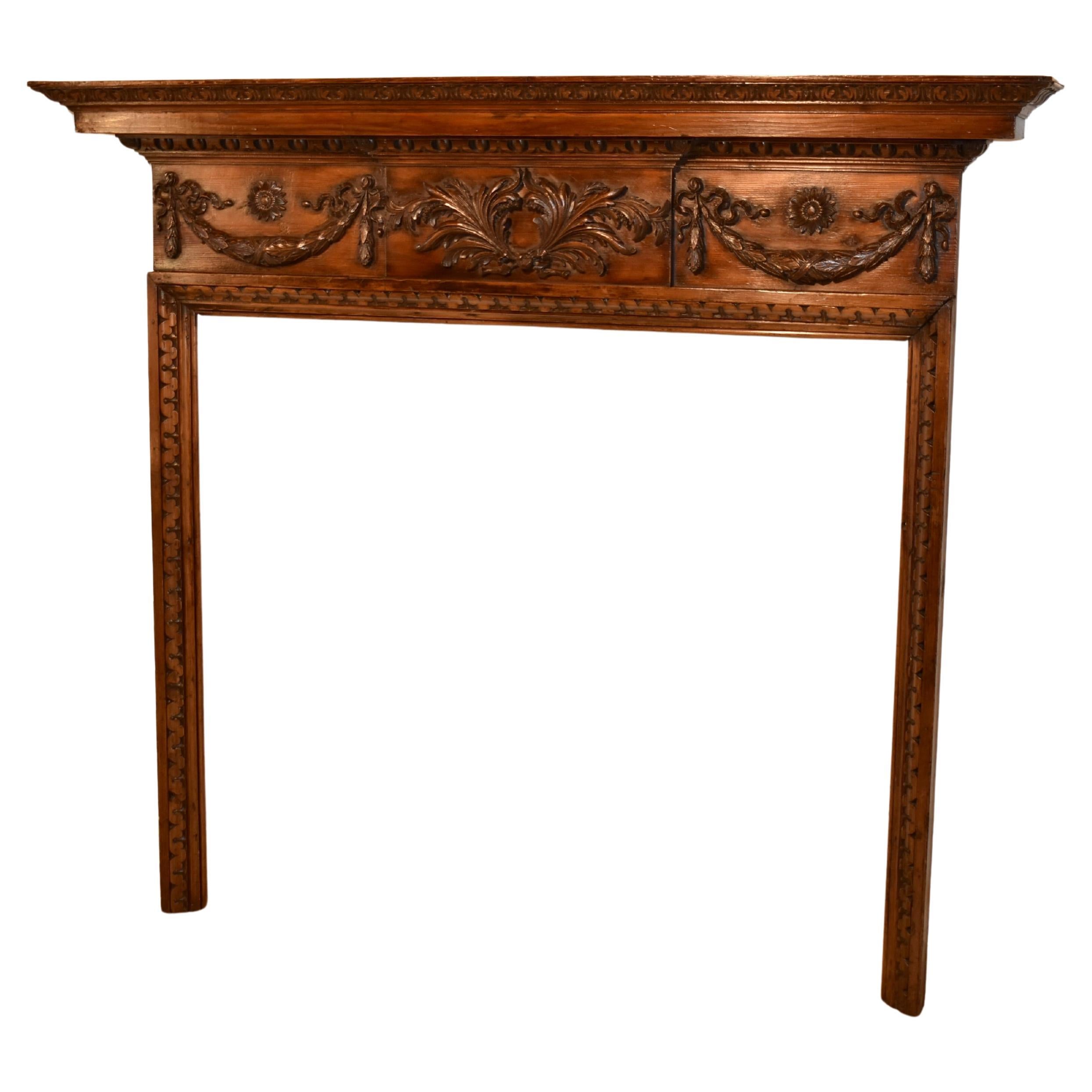 18th Century Carved French Mantle