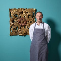 18. Jahrhundert geschnitzt Giltwood Akanthus Wand hängende Panel