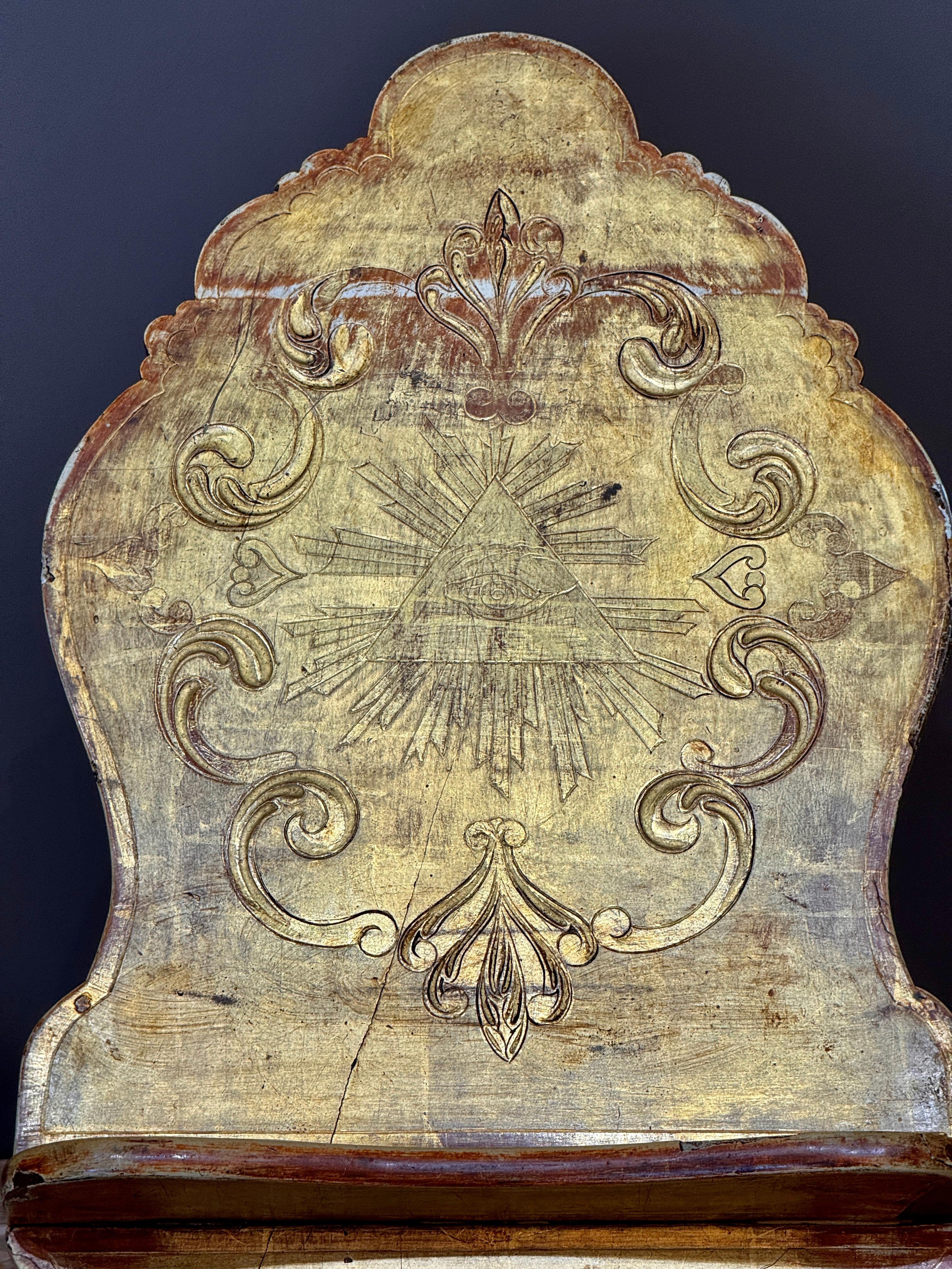 18. Jahrhundert geschnitzt Giltwood Buch Stand (Italienisch) im Angebot