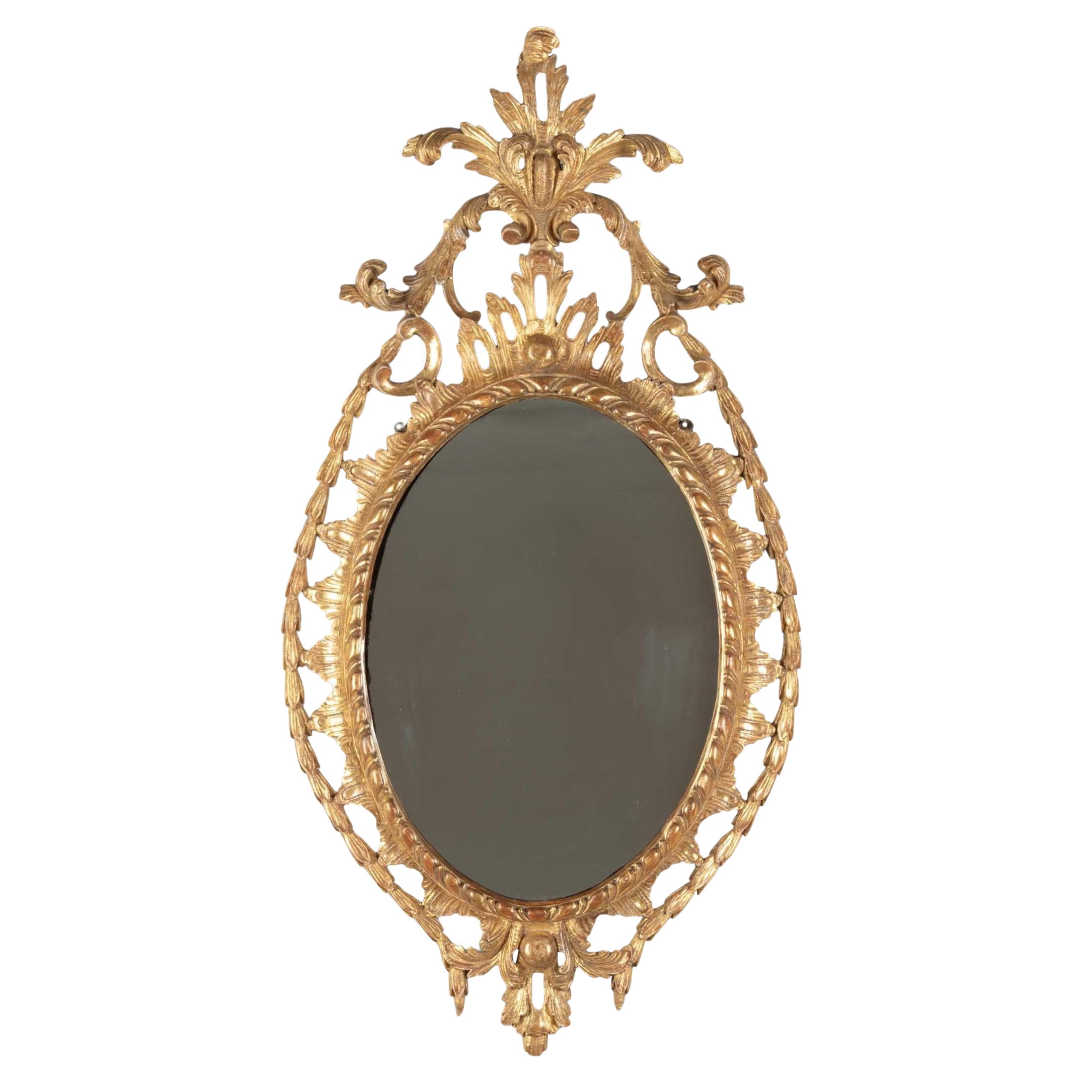 18th Century Carved Giltwood Wall Mirror