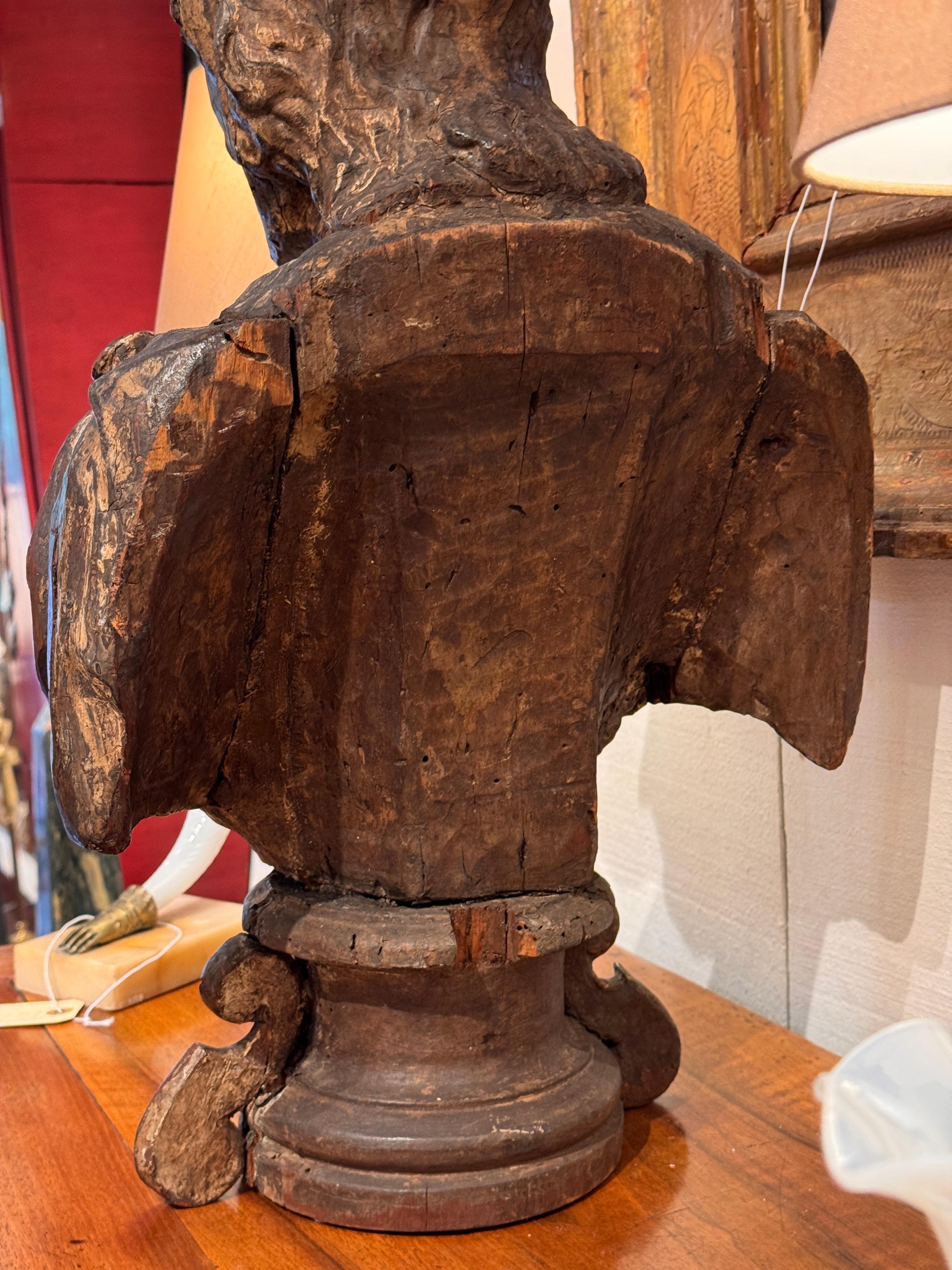 Buste italien sculpté du 18e siècle en vente 6