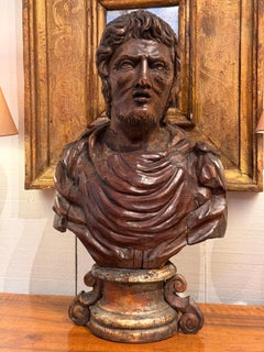 18th Century Carved Italian Bust
