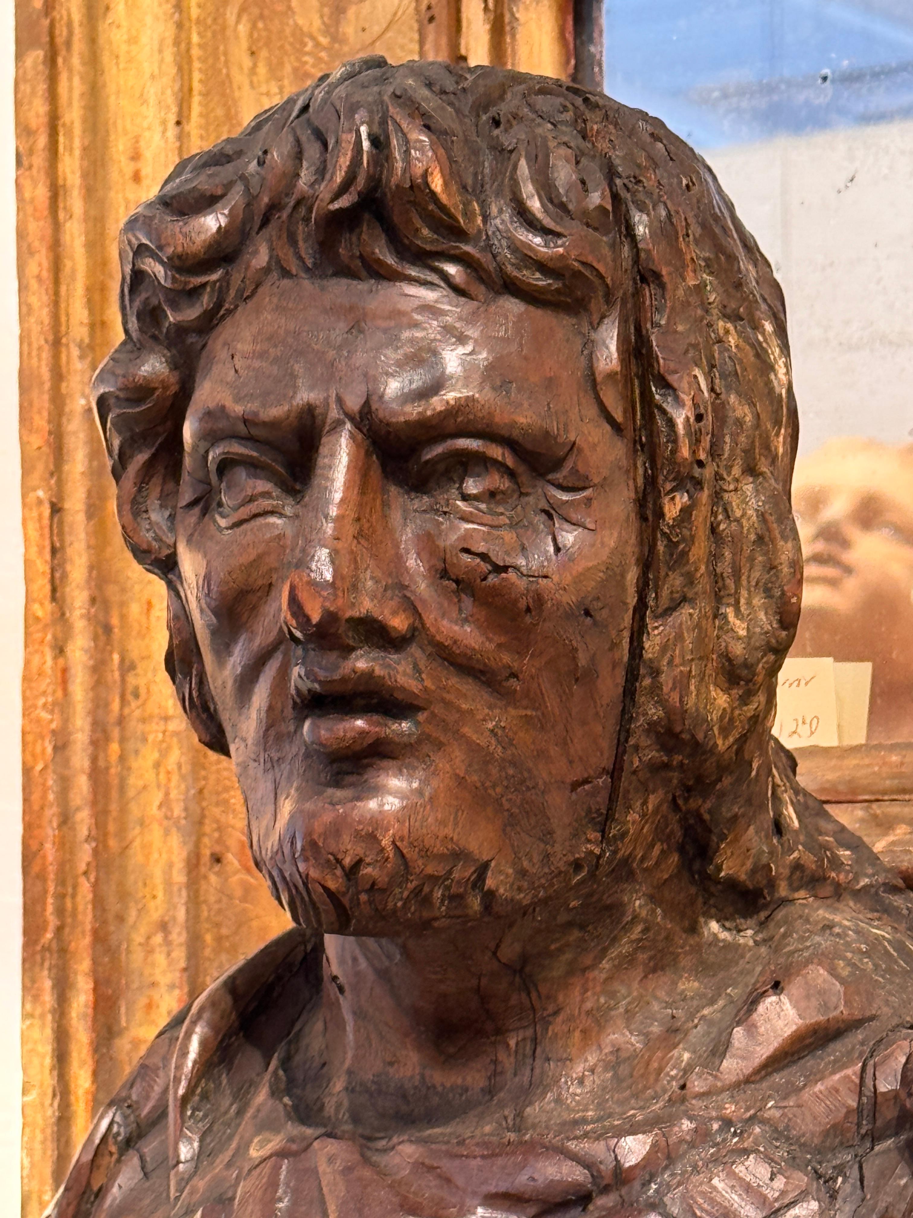 XVIIIe siècle et antérieur Buste italien sculpté du 18e siècle en vente