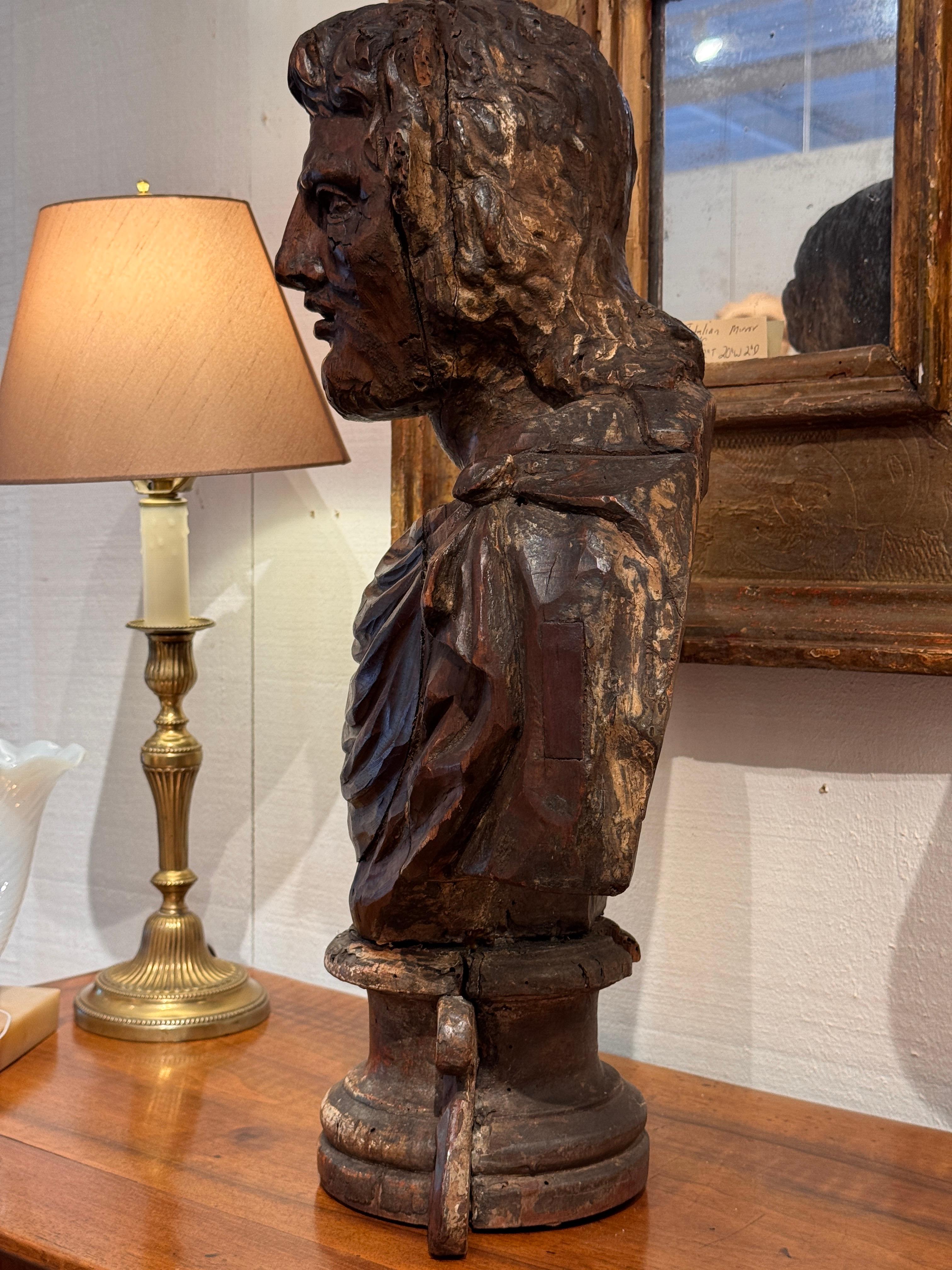 Buste italien sculpté du 18e siècle en vente 2