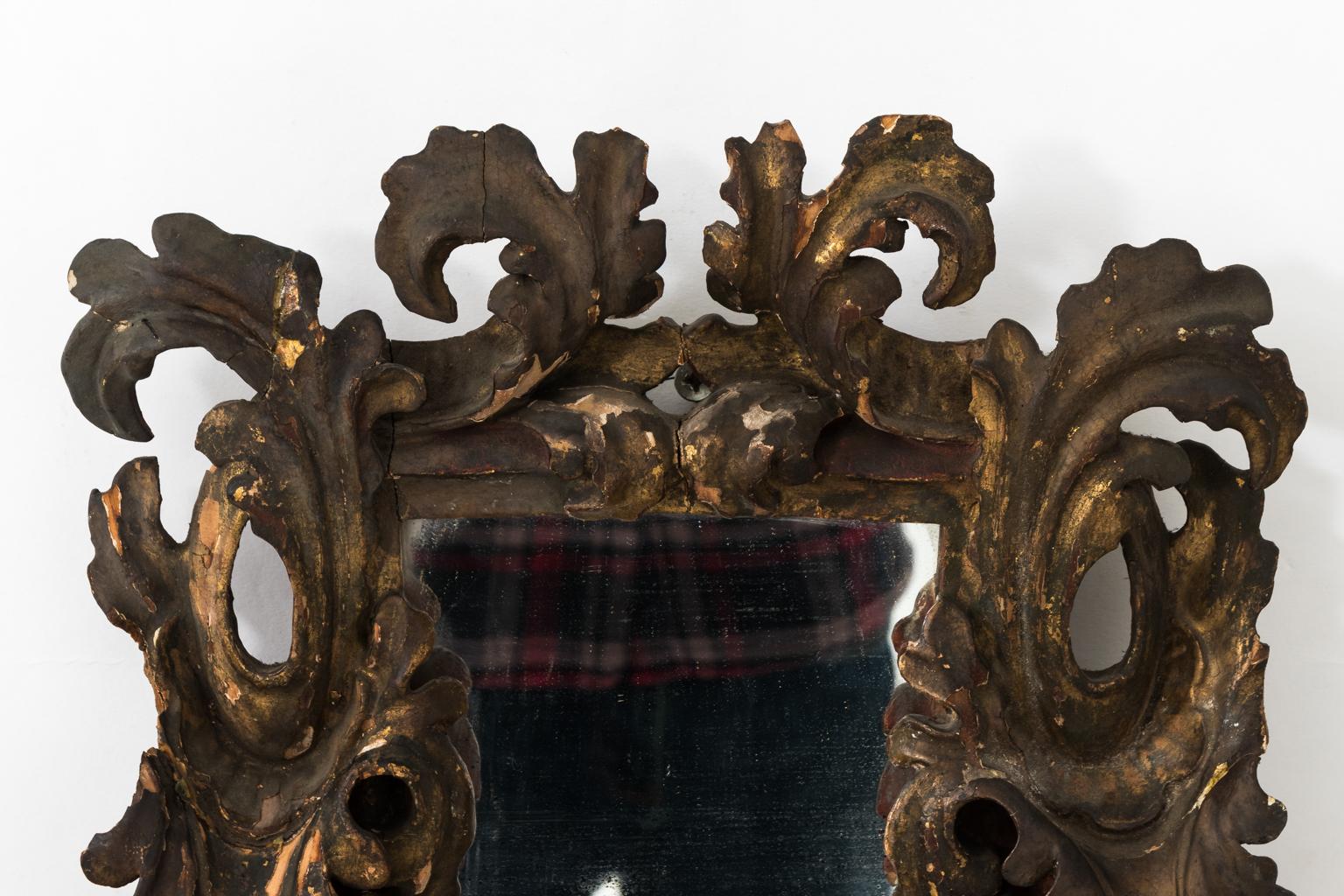 18th Century Carved Italian Mirror 1