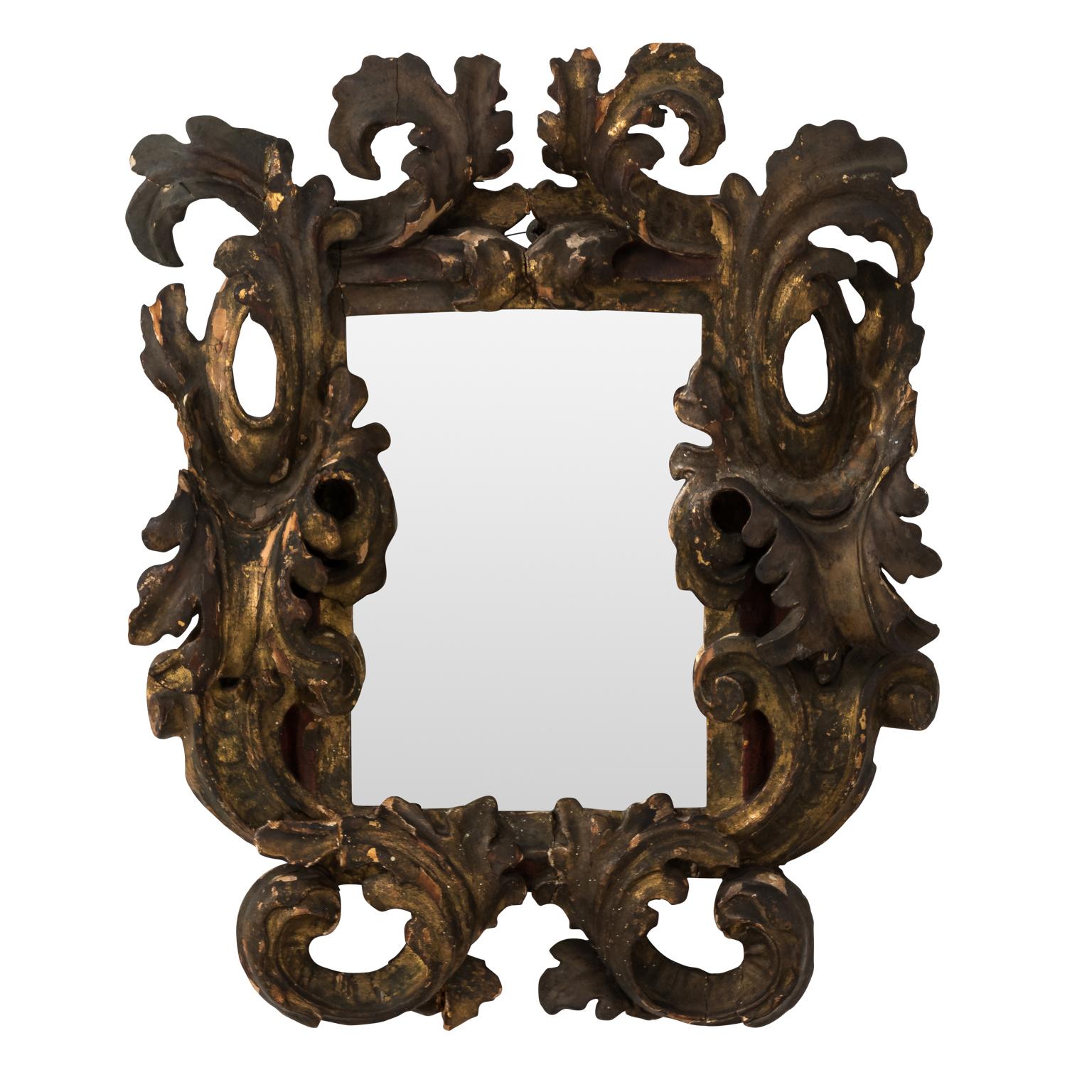 18th Century Carved Italian Mirror