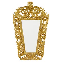 18th century carved Italian rococo gilt mirror