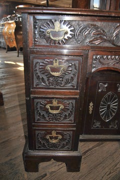 18th Century Carved Mahogany Dressing Table