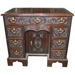 18th Century Carved Mahogany Dressing Table