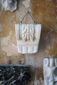 18th Century Carved Marble Corbel Organic Decorative Architectural Element