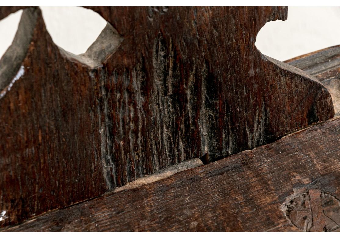 18th Century Carved Moravian Or Swiss Stabelle Side Chair en vente 7