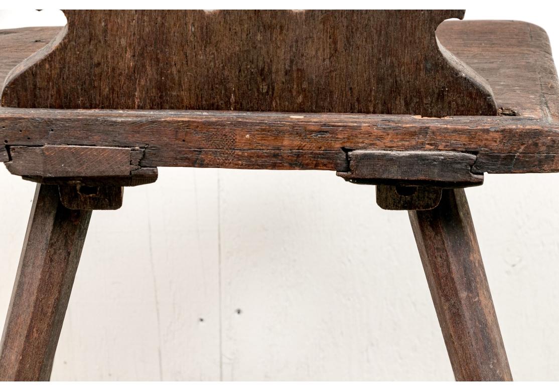 18th Century Carved Moravian Or Swiss Stabelle Side Chair en vente 10