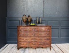18th Century Carved Oak Baroque Chest of Drawers