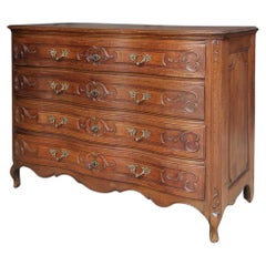 18th Century Carved Oak Baroque Chest of Drawers
