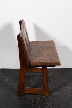 18th Century Carved Swedish Hall Bench