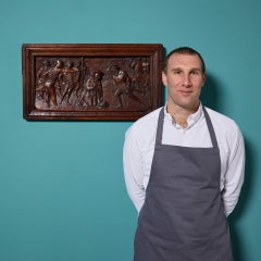 18th century Carved Walnut Renaissance Style Wall Hanging Panel