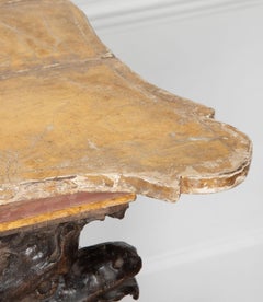 18th Century Carved Wood Console Table