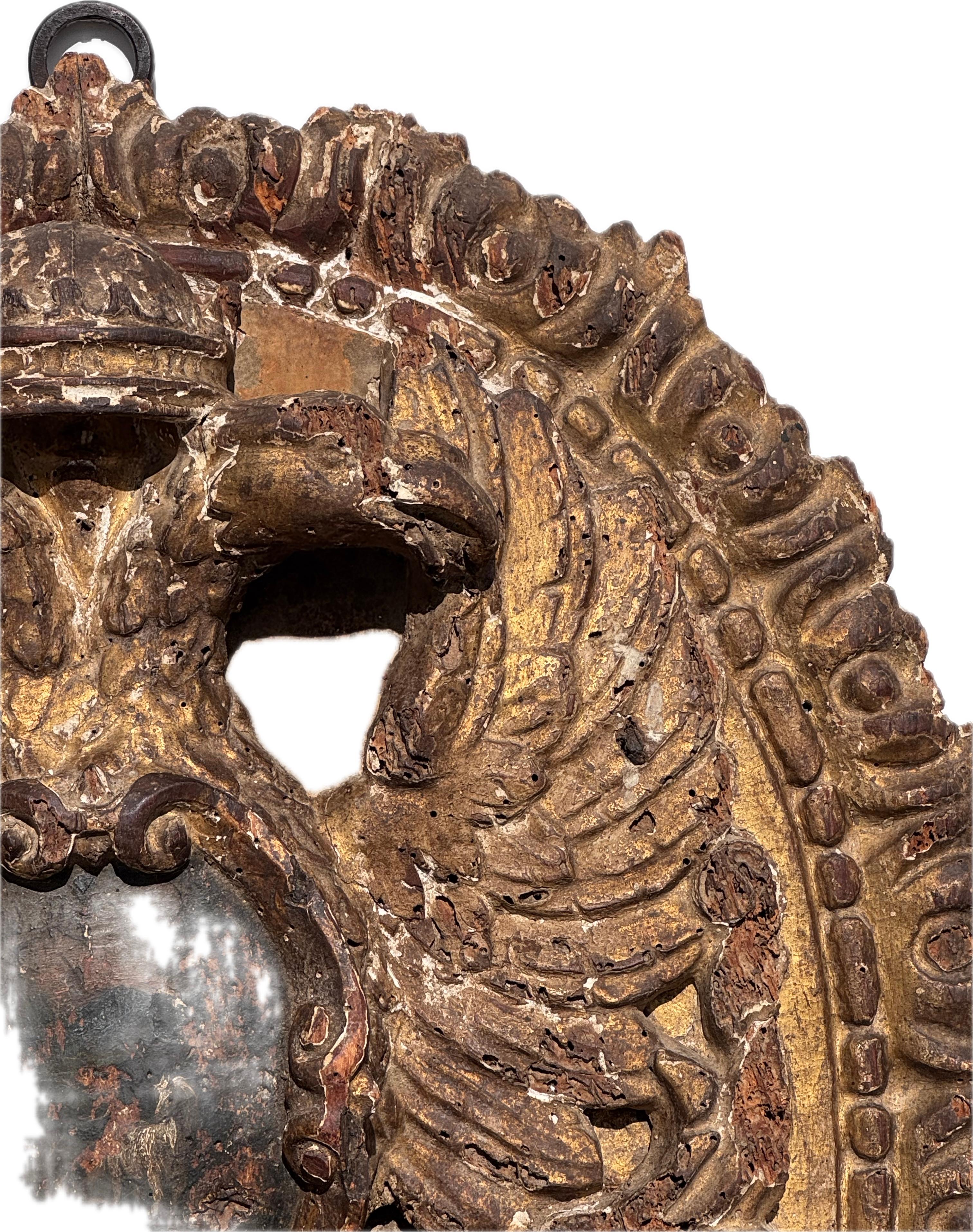 Baroque Armoiries héraldiques en bois sculpté du 18e siècle en vente