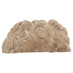 18th Century Carved Wooden Fragment of Cloud