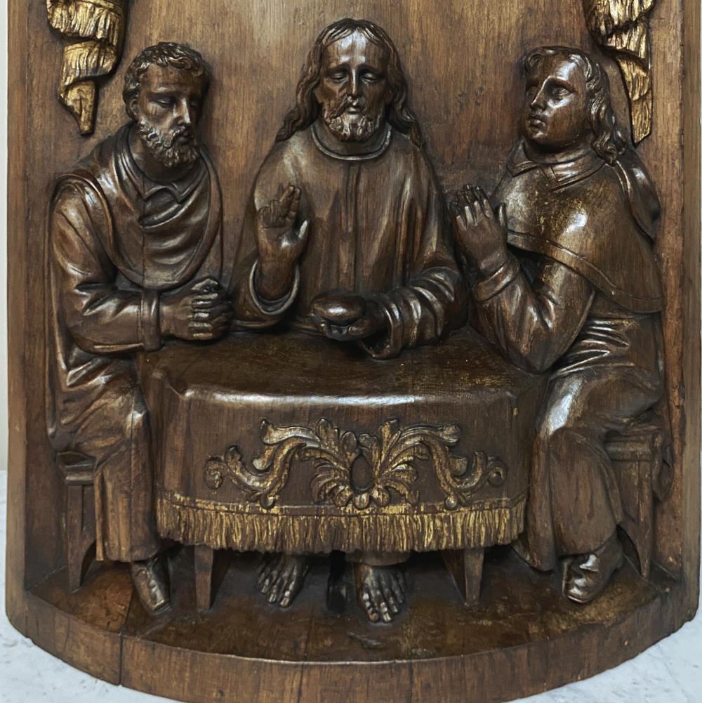 18th Century Carving of Jesus, Supper at Emmaus 1