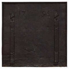 18th Century Cast Iron Fireback