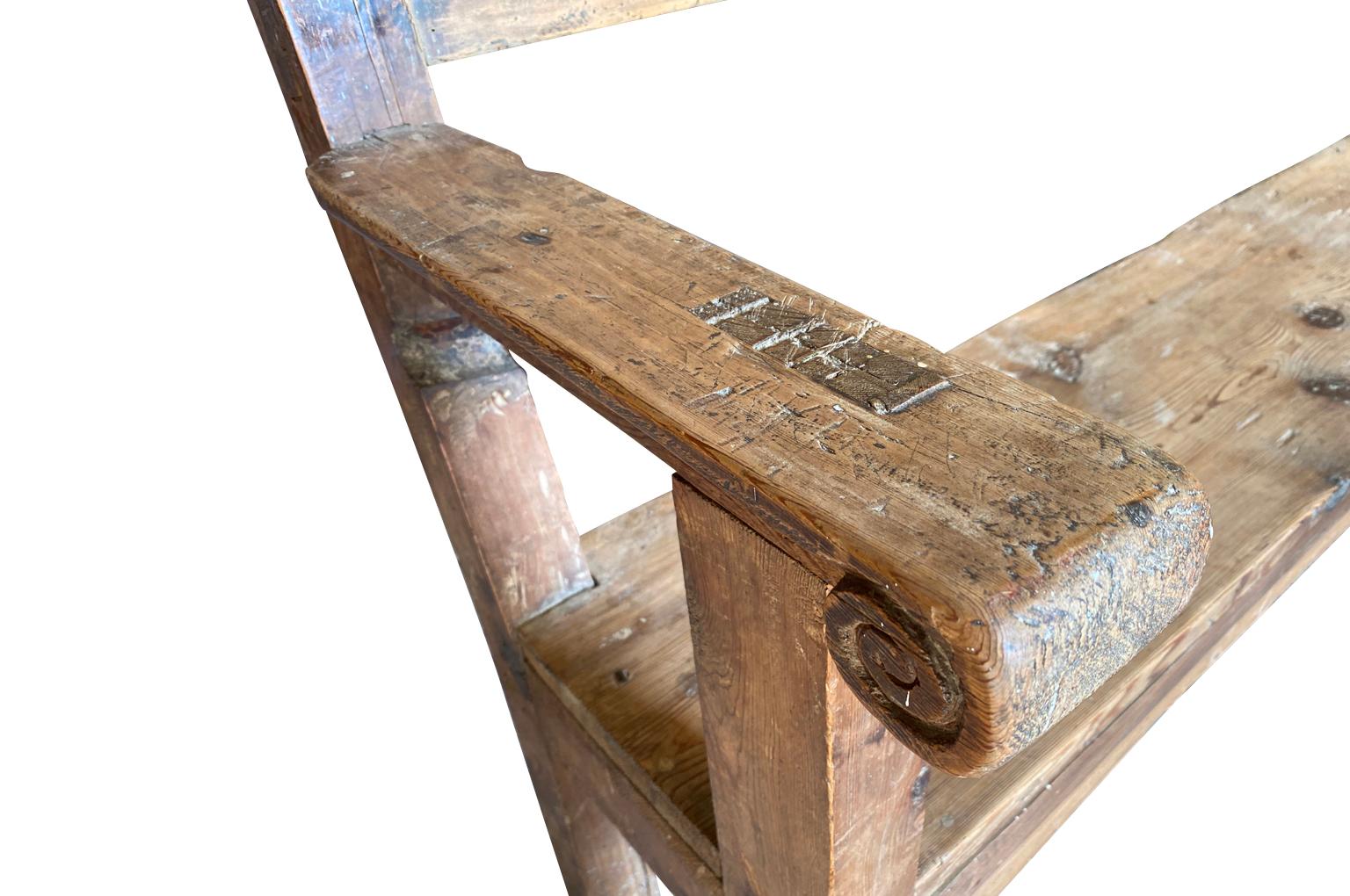 18th Century Catalan Bench For Sale 4