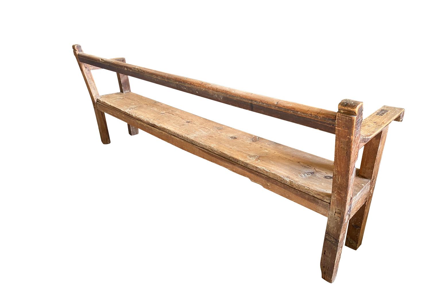 Pine 18th Century Catalan Bench For Sale