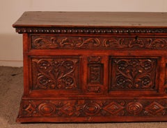 18th Century Catalan Chest With Small Door