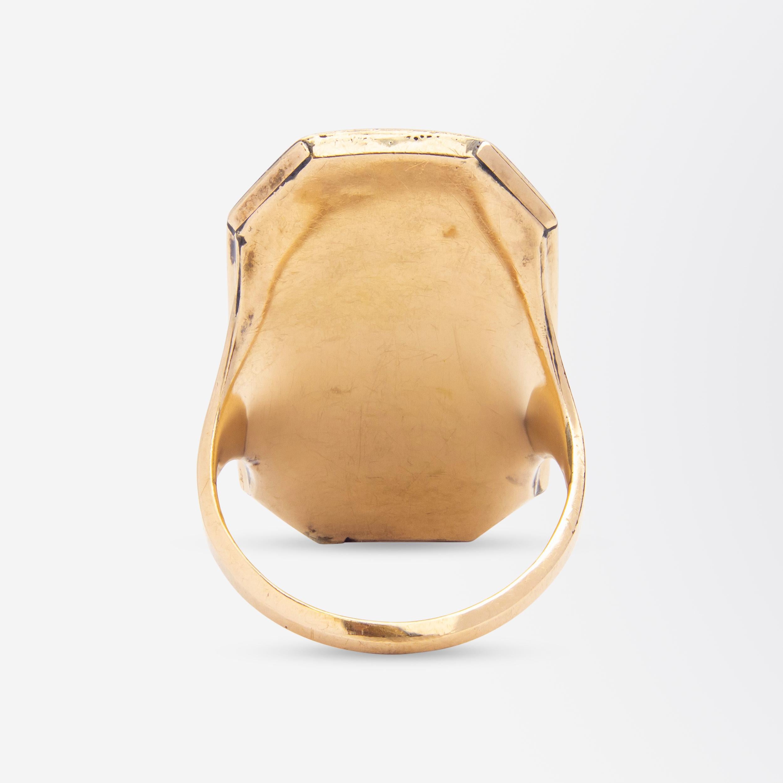 Women's or Men's 18th Century 'Catalan' Mourning Ring For Sale