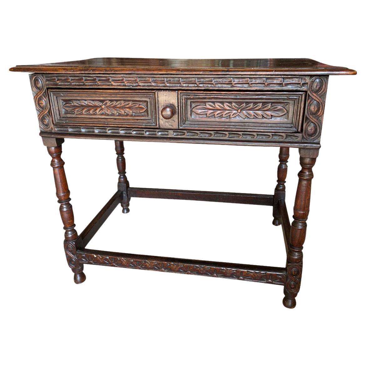 Early 18th Century Oak Antique Side Table at 1stDibs antique end
