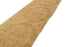 Tapis et tapis Kilim en laine et soie beige d'inspiration catana du 18ème siècle