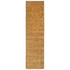 Rug & Kilim's 18th Century Catana Inspired Geometric Beige & Green Wool-Silk Rug