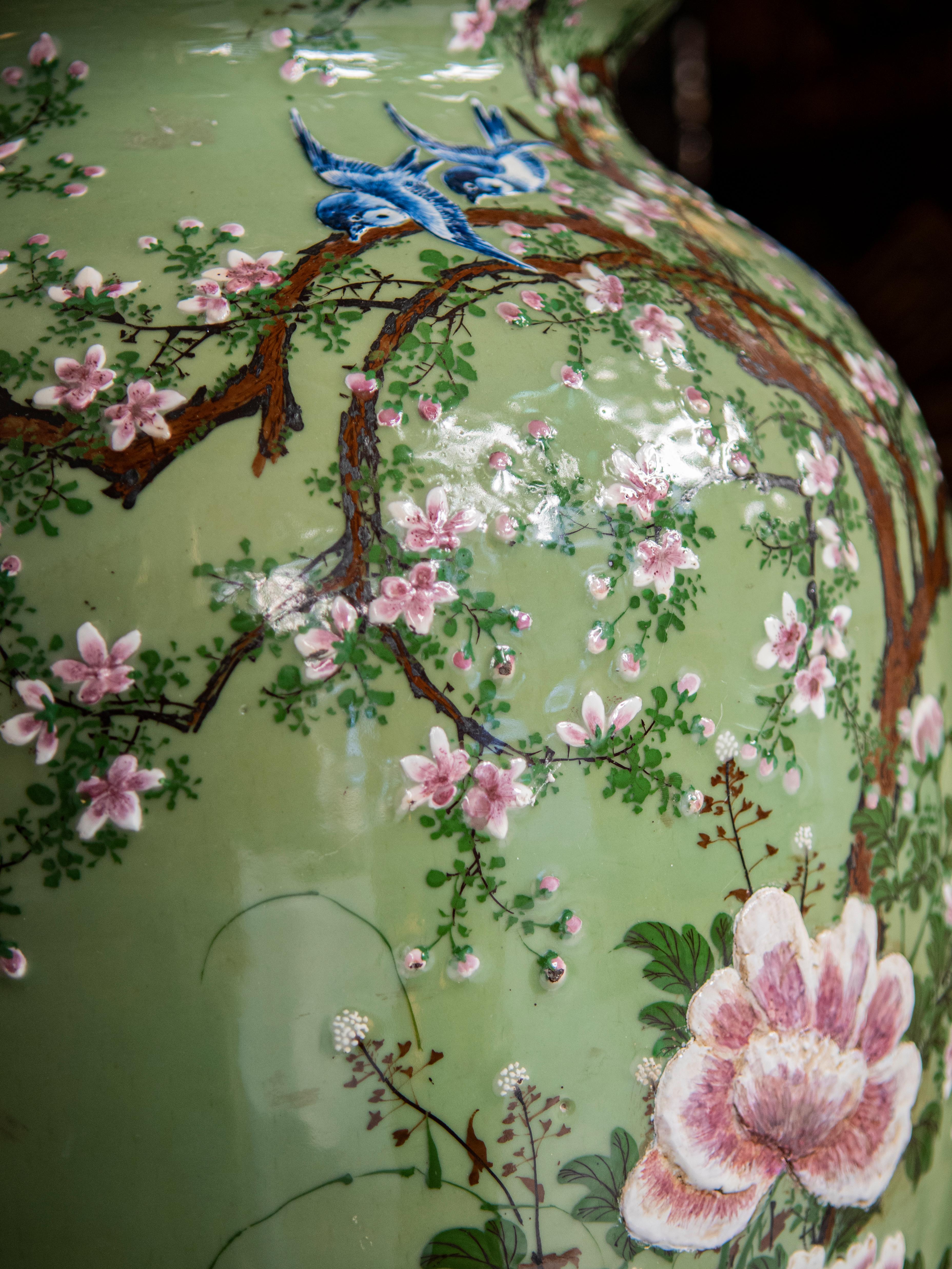 18th Century Celadon Seto Ware Vase 5