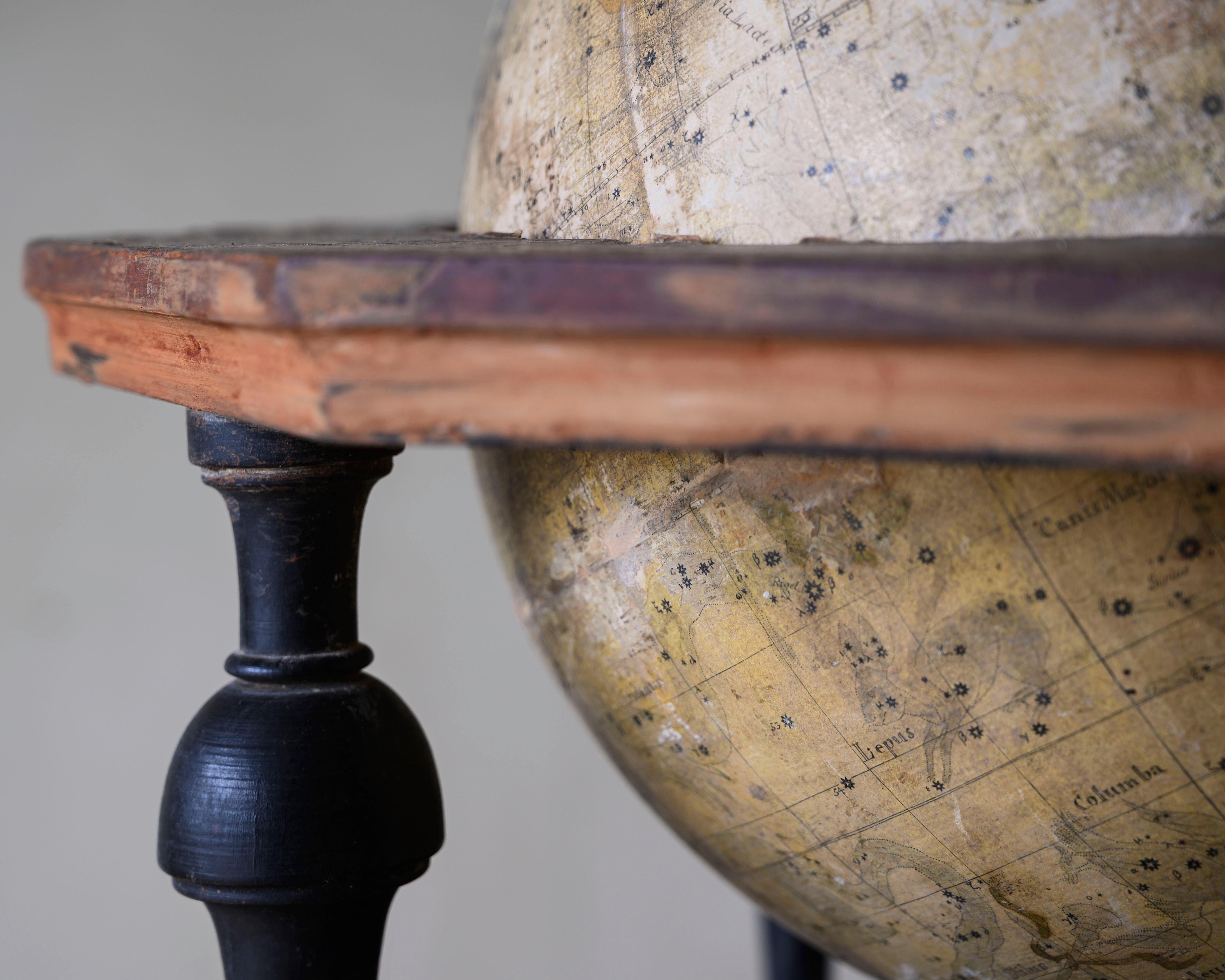 Swedish 18th Century Celestial Globe For Sale