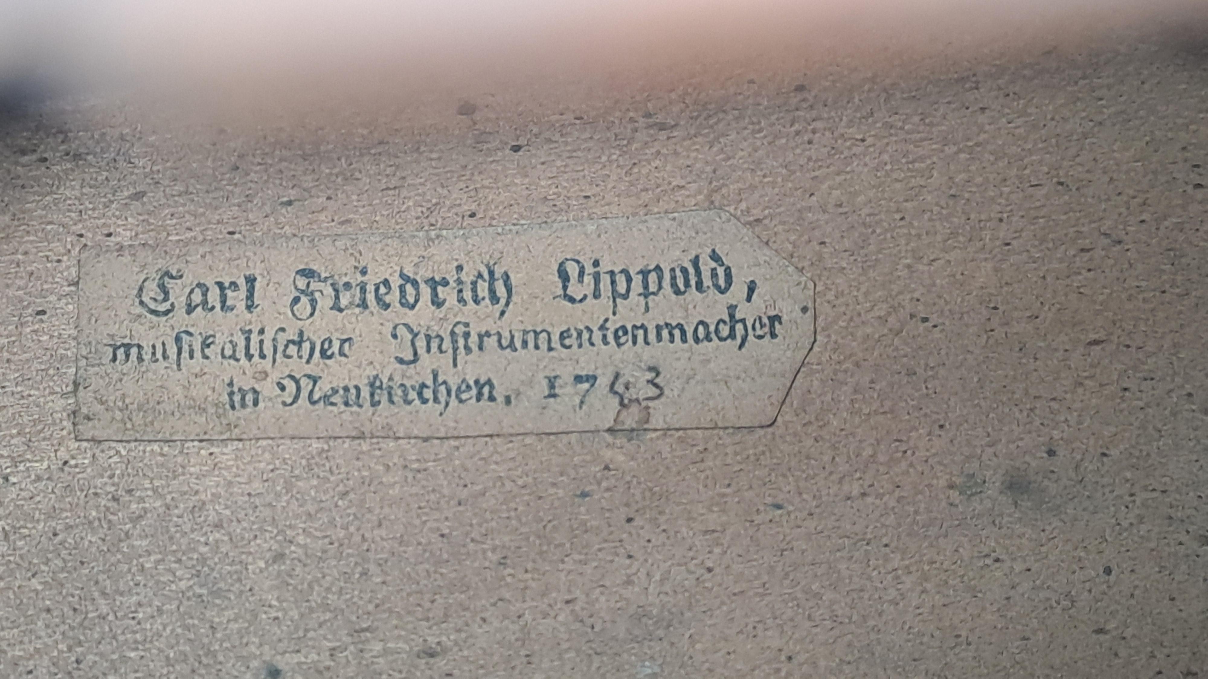 Cello aus dem 18. Jahrhundert von Carl Friedrich Lippold - Neukirchen, 1763 im Angebot 2